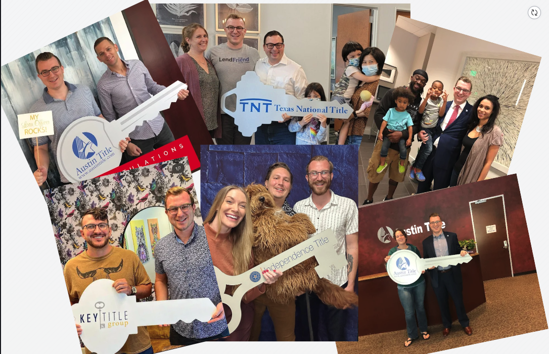 Happy clients closing on their homes