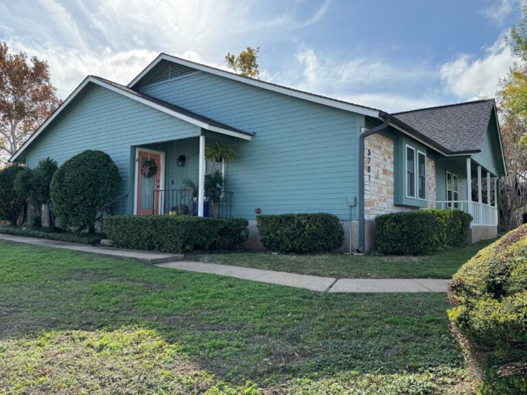 Austin Texas home with for sale sign representing earnest money