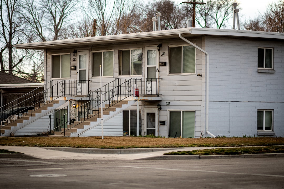 Small multi-unit rental building representing investment property financing in Austin